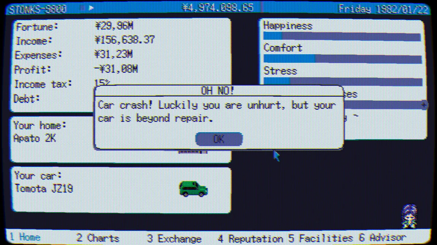 东京股神/炒股模拟器/股票市场模拟器/STONKS-9800: Stock Market Simulator