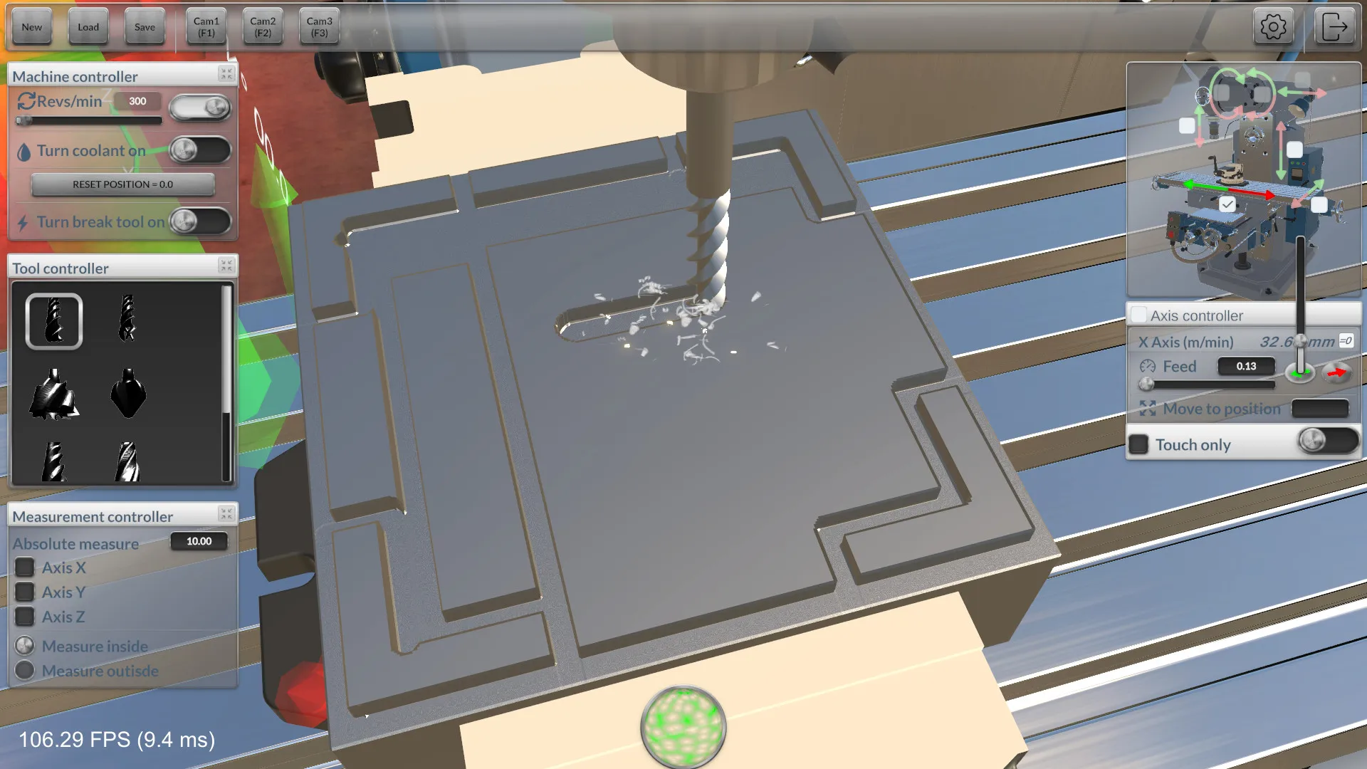 铣削机模拟器/Milling machine simulator